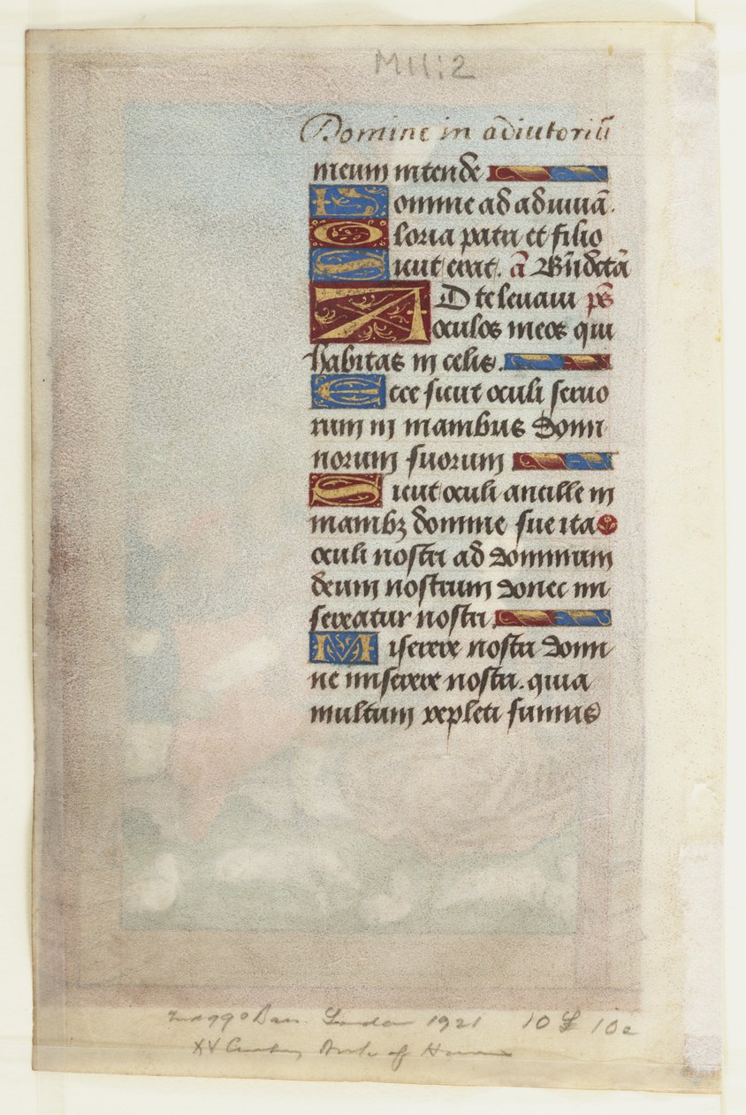 घंटे की किताब से चरवाहों की घोषणा, c.1485 द्वारा गिलौम लैम्बर्ट के मास्टर