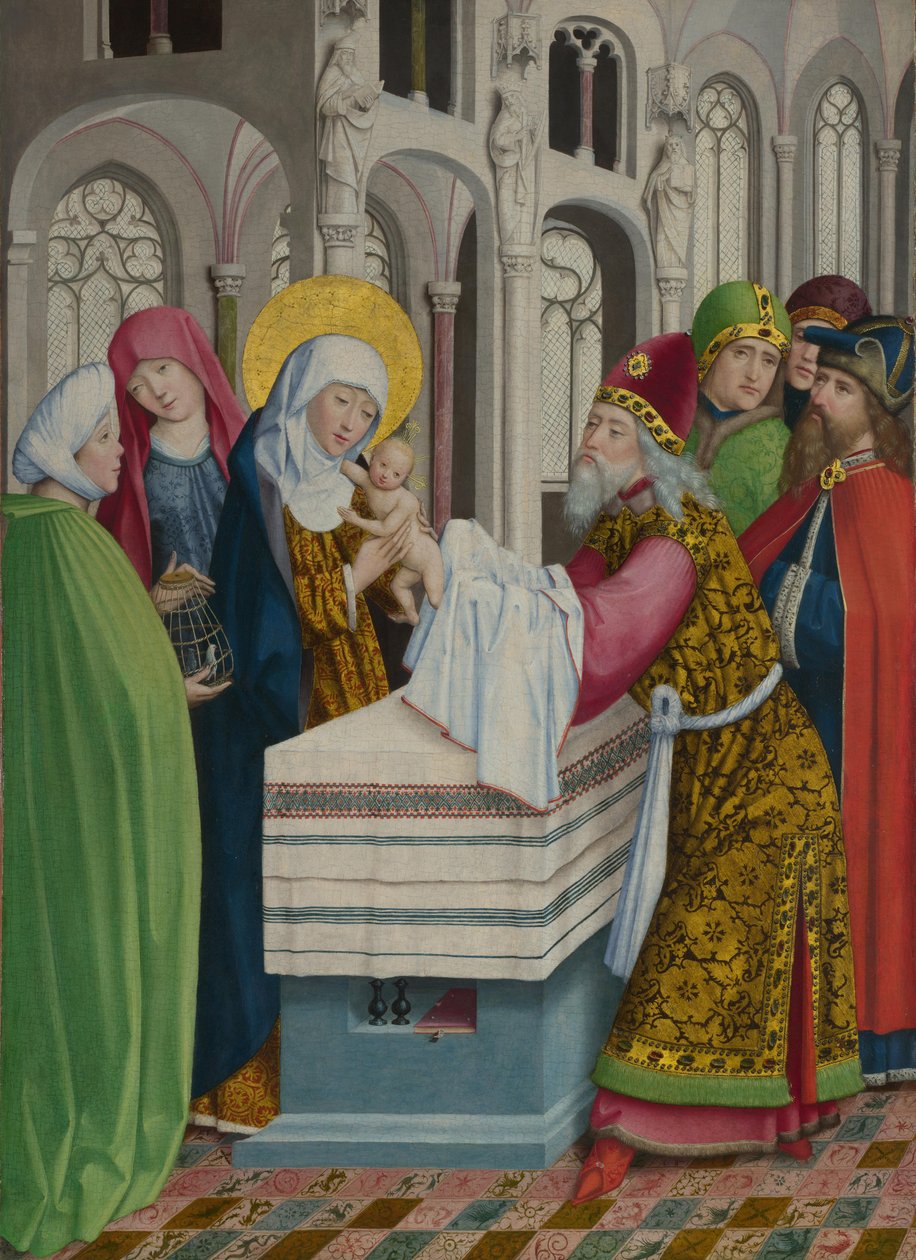 मंदिर में प्रस्तुति Liesborn Altarpiece, ca. 1470-1480 द्वारा लिस्बोर्न के मास्टर