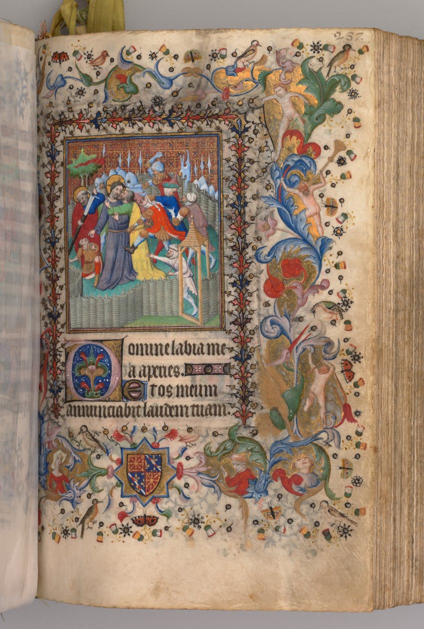 ऑवर्स ऑफ द चार्ल्स नोबल, किंग ऑफ नवरे 1361-1425: फॉल। 144r, मसीह के विश्वासघात, सी। 1405। द्वारा ब्रसेल्स के प्रारंभिक और एसोसिएट्स के मास्टर