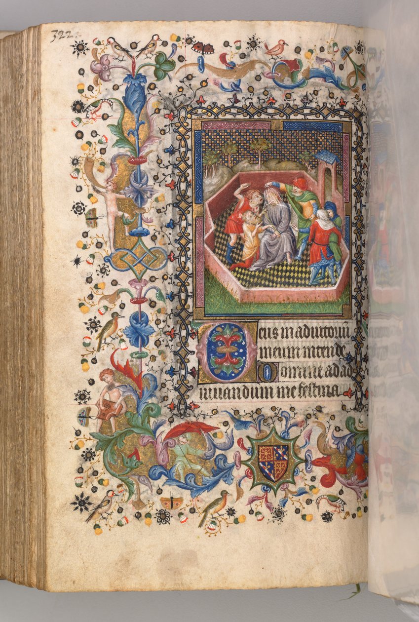 ऑवर्स ऑफ द चार्ल्स नोबल, किंग ऑफ नवरे 1361-1425: फॉल। 161v, क्राइस्ट ऑफ क्राइस्ट, सी। 1405। द्वारा ब्रसेल्स के प्रारंभिक और एसोसिएट्स के मास्टर