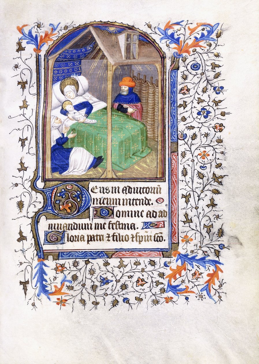 नैटिविटी, c.1430-1440 द्वारा म्यूनिख गोल्डन लेजेंड के मास्टर