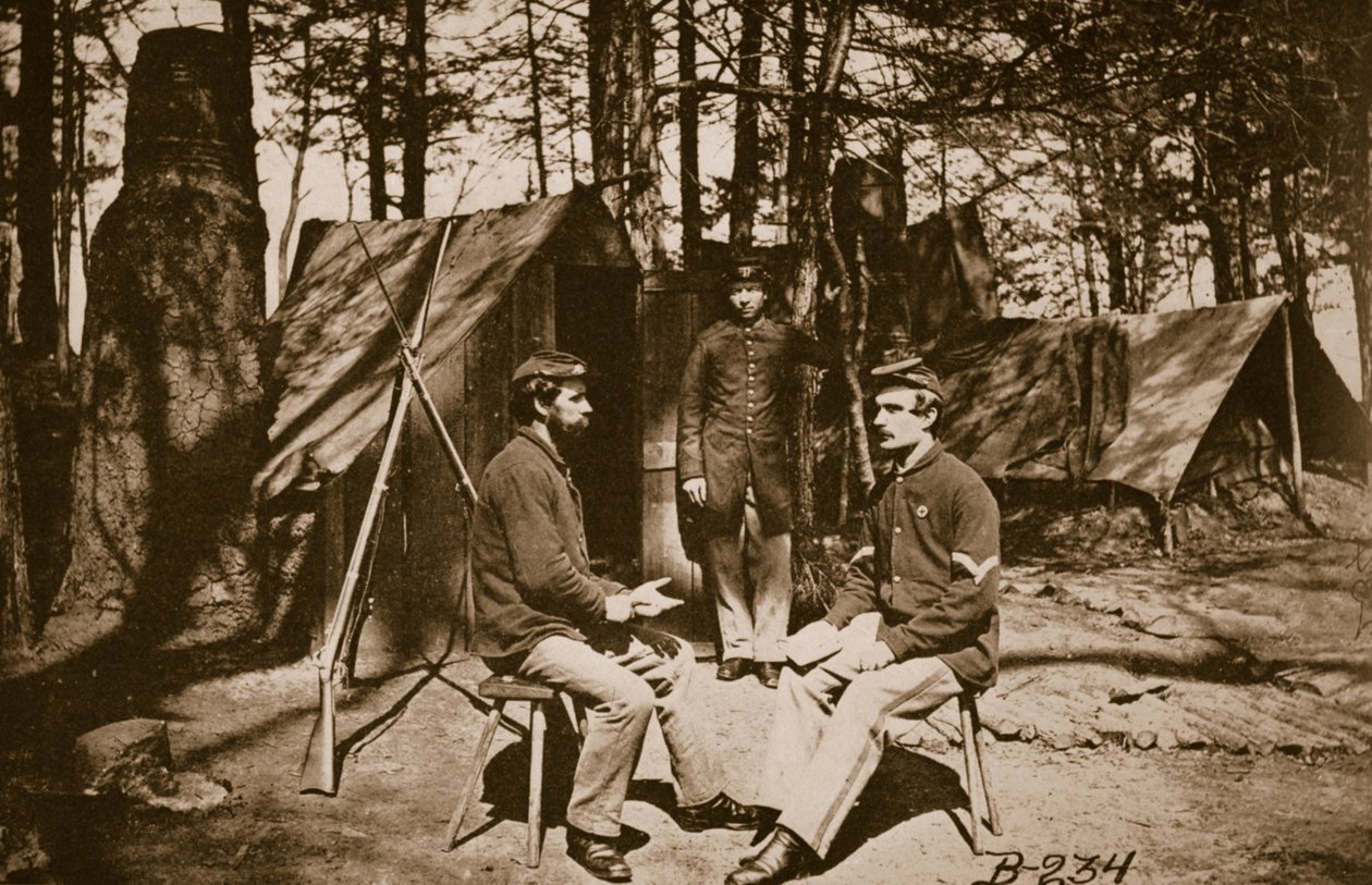 पीटर्सबर्ग से पहले कैंपसाइट, 1861-65 द्वारा मैथ्यू बी ब्रैडी