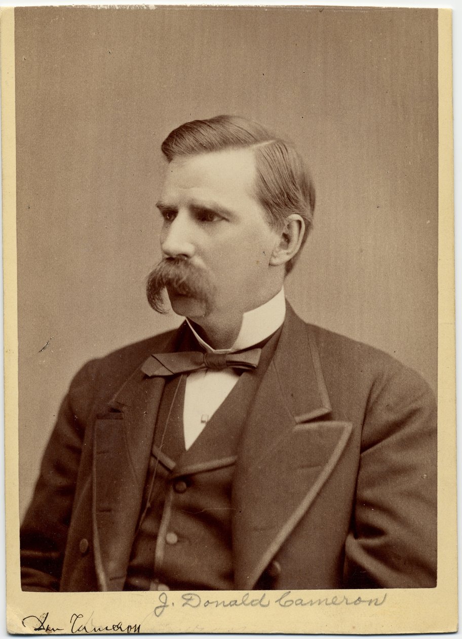 जेम्स डोनाल्ड कैमरन (1833-1918), अमेरिकी राजनेता, 32 वें अमेरिकी विदेश मंत्री (एल्बम फोटो) द्वारा मैथ्यू बी ब्रैडी