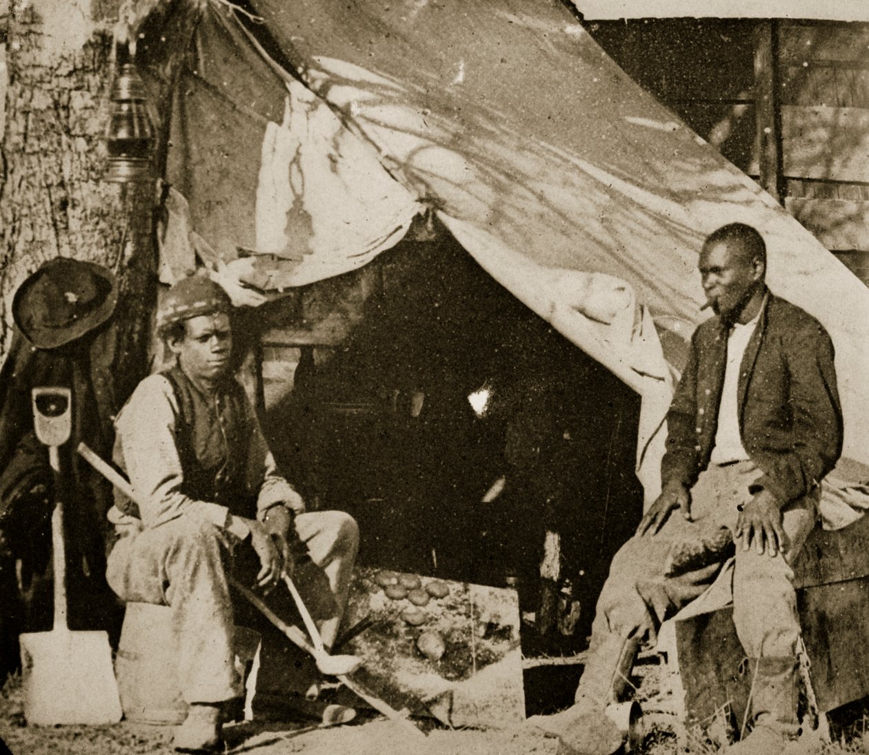जॉन हेनरी और रूबेन को आराम, 1861-65 द्वारा मैथ्यू बी ब्रैडी