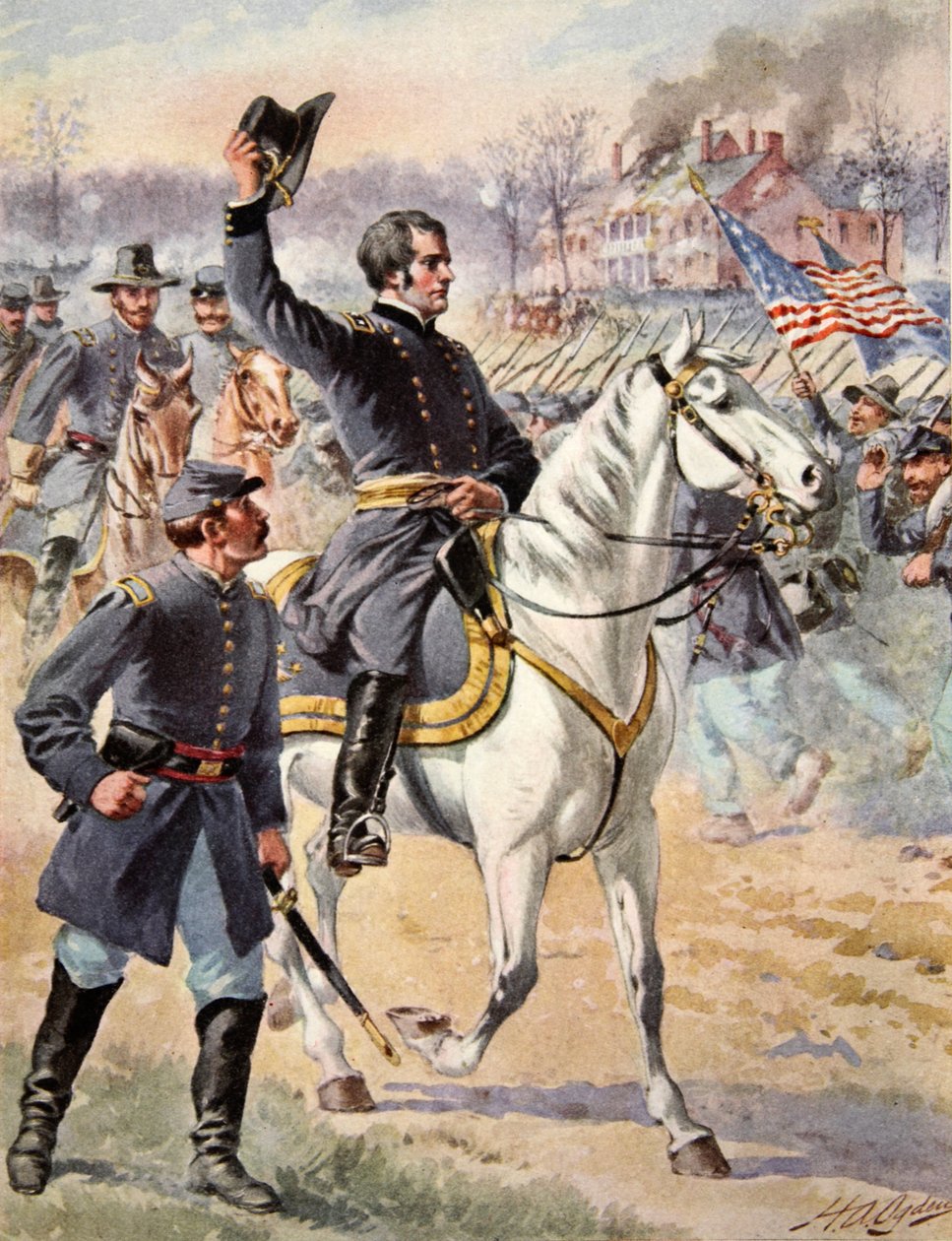 चांसलरविले, वर्जीनिया, 3 मई 1863 की लड़ाई में मेजर जनरल हुकर द्वारा मैथ्यू बी ब्रैडी