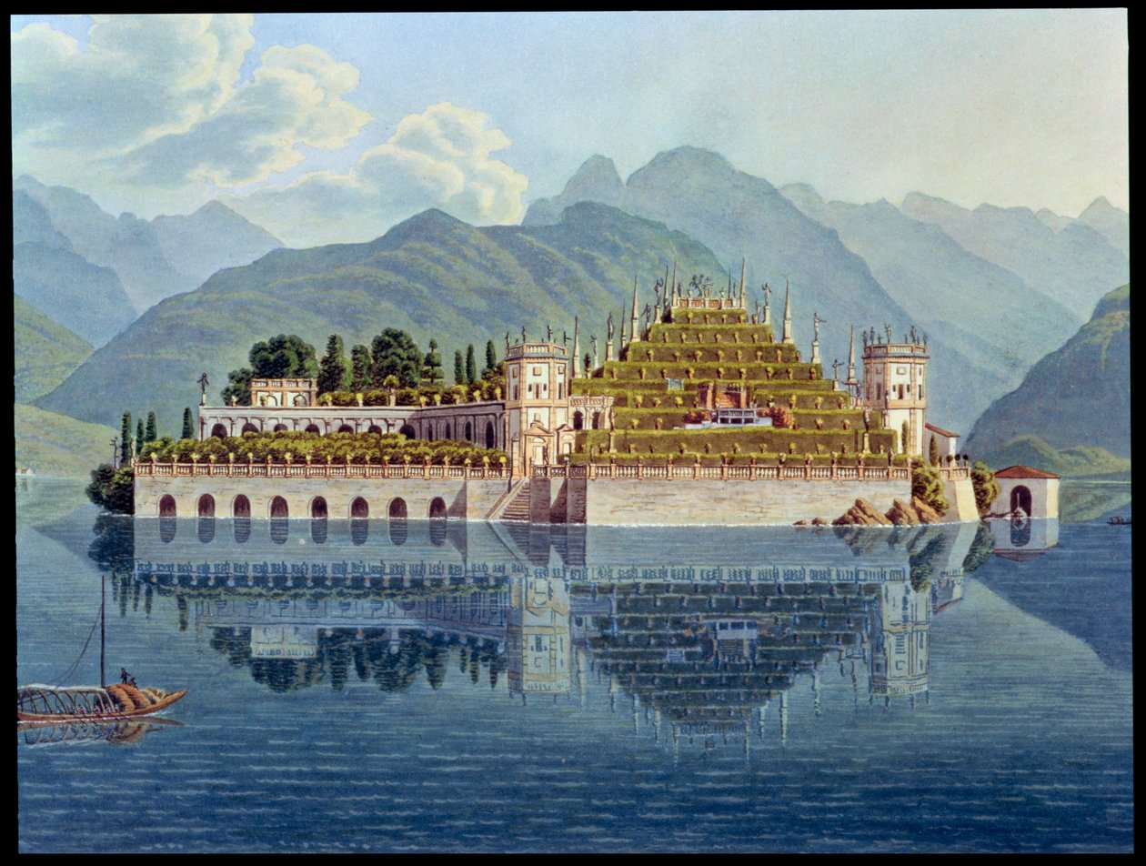 सीढ़ीदार उद्यान, इसोला बेला, लेक मैगीगोर, इटली, 1819 द्वारा मैथियास गेब्रियल लॉरी