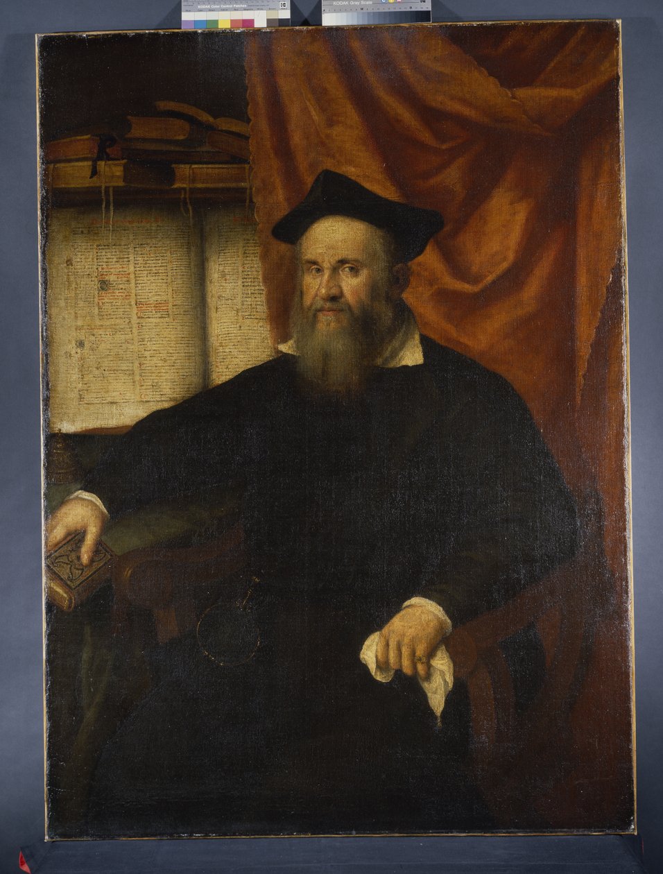 मार्क'एंटोनियो डी डोमिनिस, स्पालाटो के आर्कबिशप (स्प्लिट) c.1610-19 (कैनवास पर तेल) द्वारा माटेओ (attr। To) पोंज़ोनिक