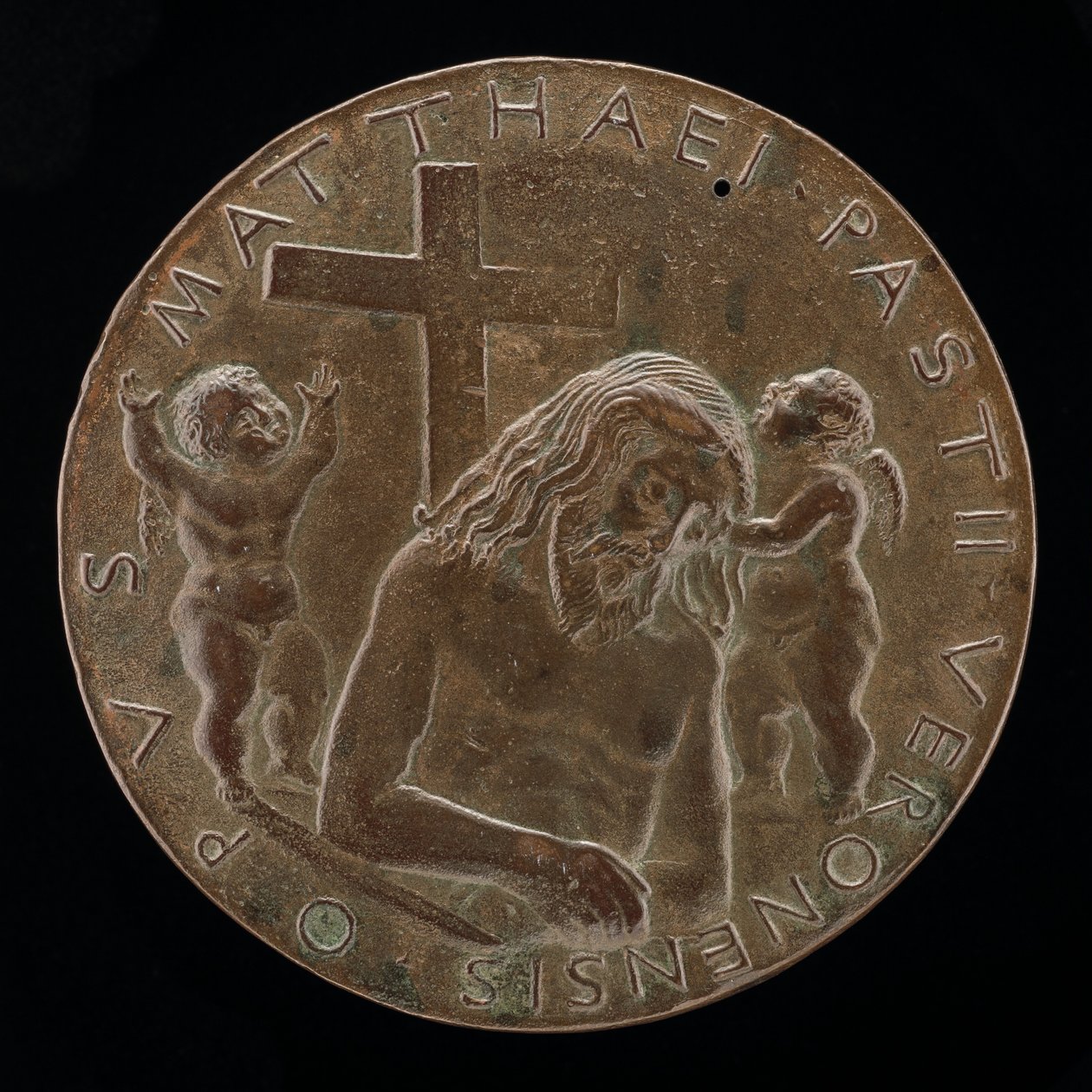 क्राइस्ट इन द टॉम्ब [रिवर्स], 14461450। द्वारा मत्तेओ दी एंड्रिया डे पास्टी