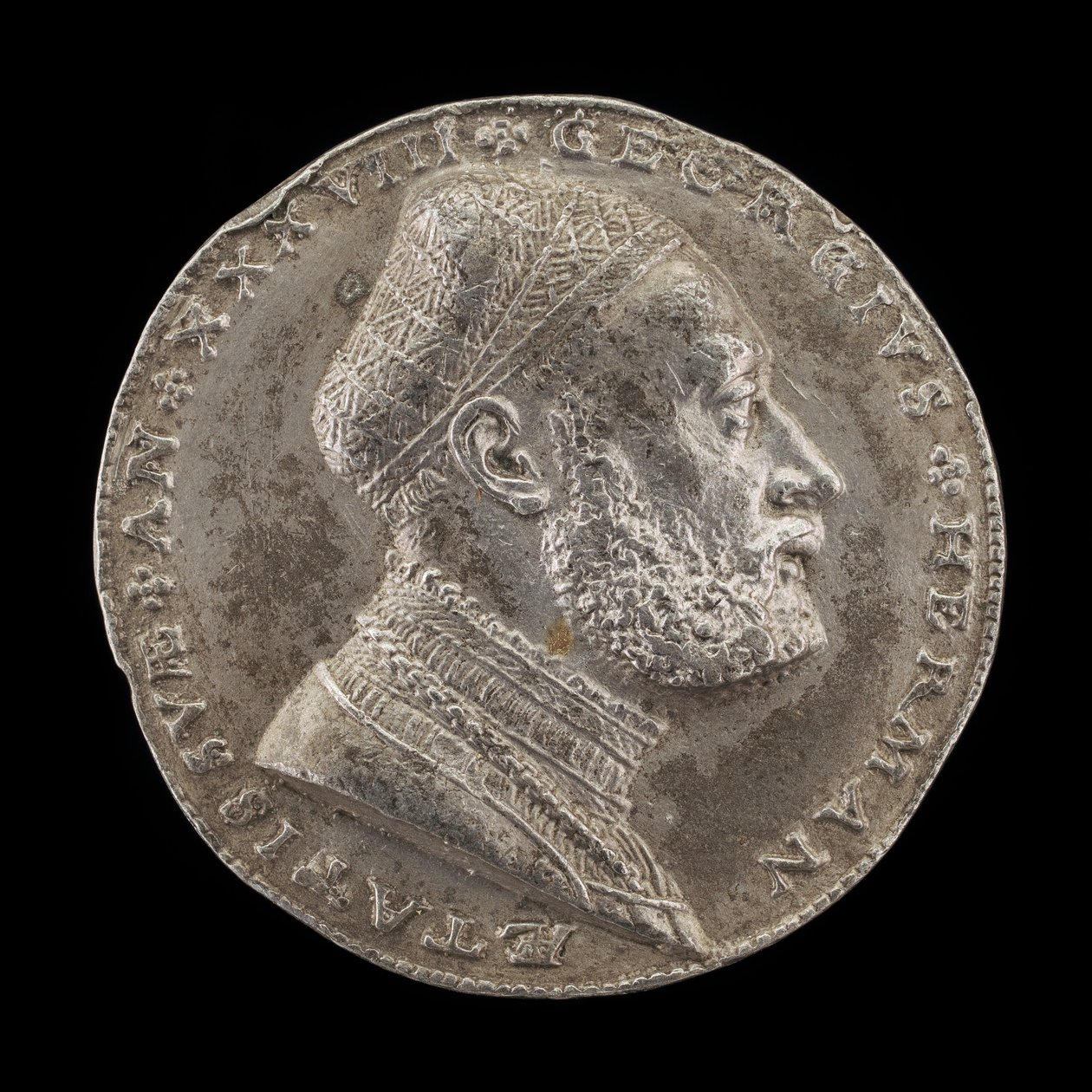 जॉर्ज हरमन, 1491-1552, जर्मन दार्शनिक [सामने], 1529। द्वारा मैथेस गेबेल