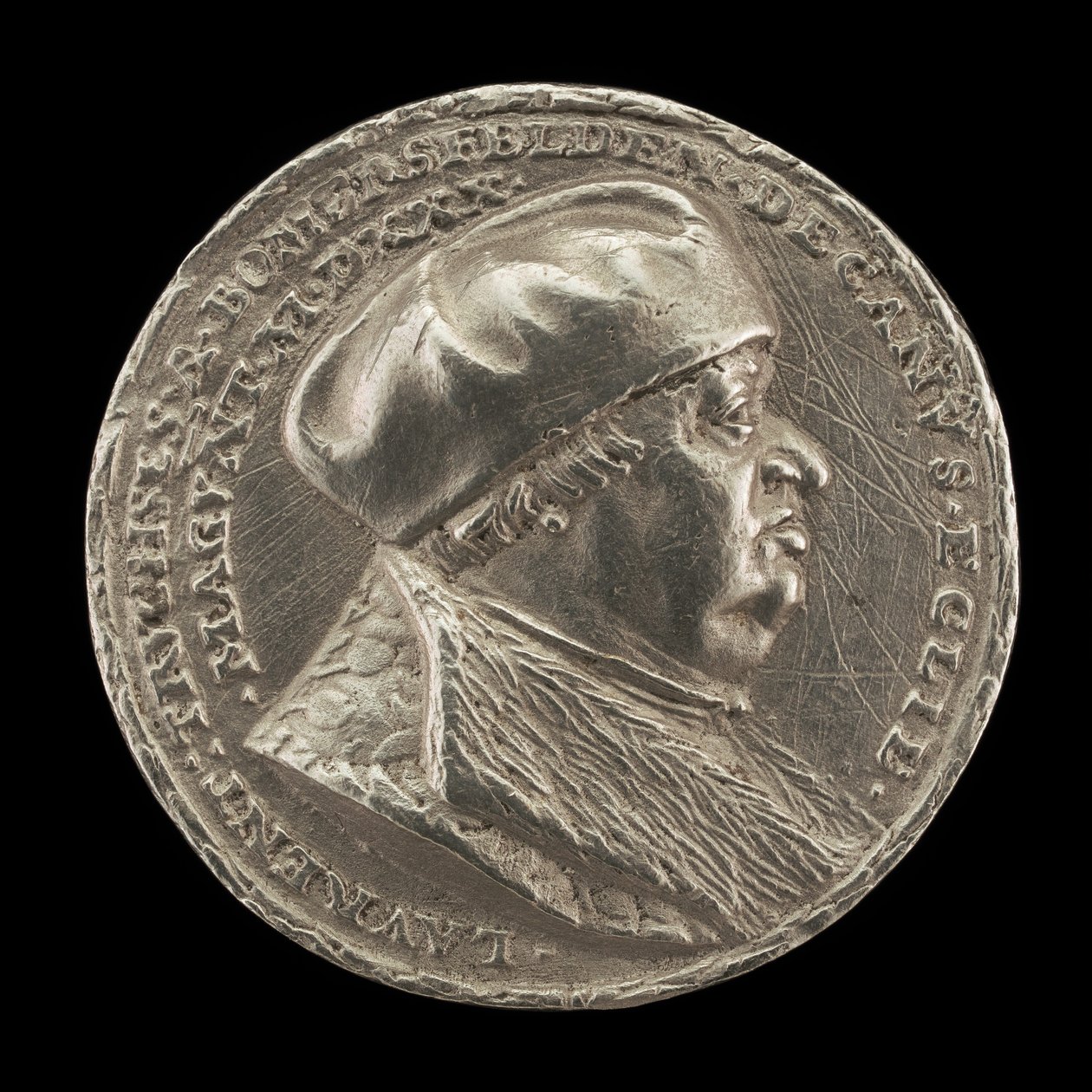 लोरेंज ट्रुचसेस वॉन पॉमर्सफेल्डेन, 1473-1543, मेंज के कैथेड्रल के डीन [आगे की ओर]। द्वारा मैथेस गेबेल