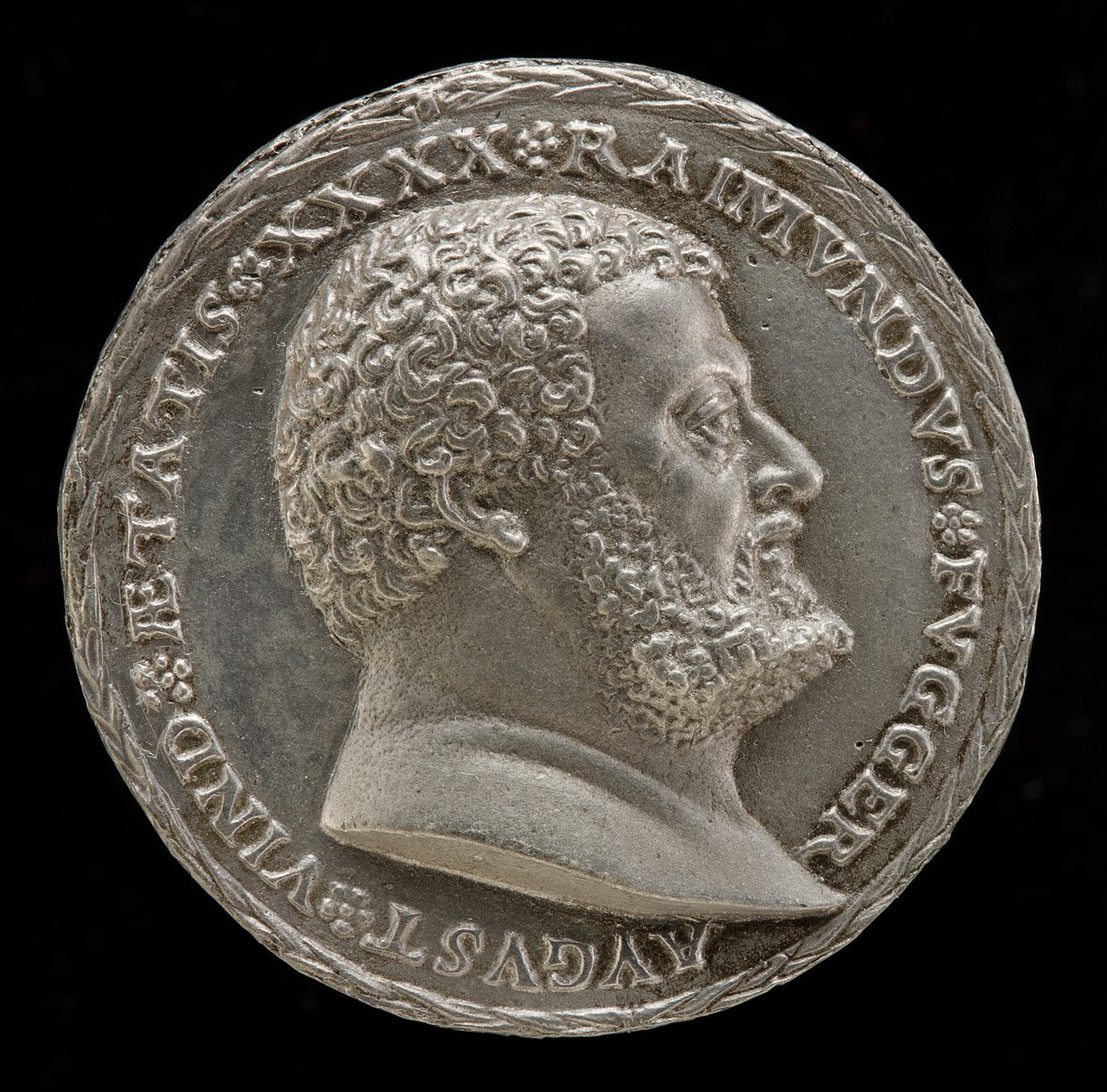 रेमुंड फुगर, 1489-1535, कला के विद्वान और संरक्षक [आगे]। द्वारा मैथेस गेबेल