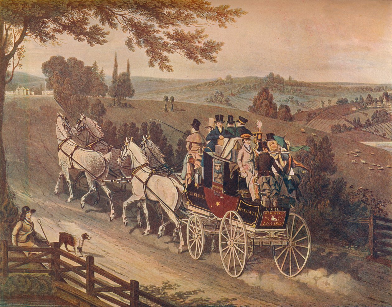 स्टेज कोच, 1822 द्वारा मैथ्यू डबबर्ग
