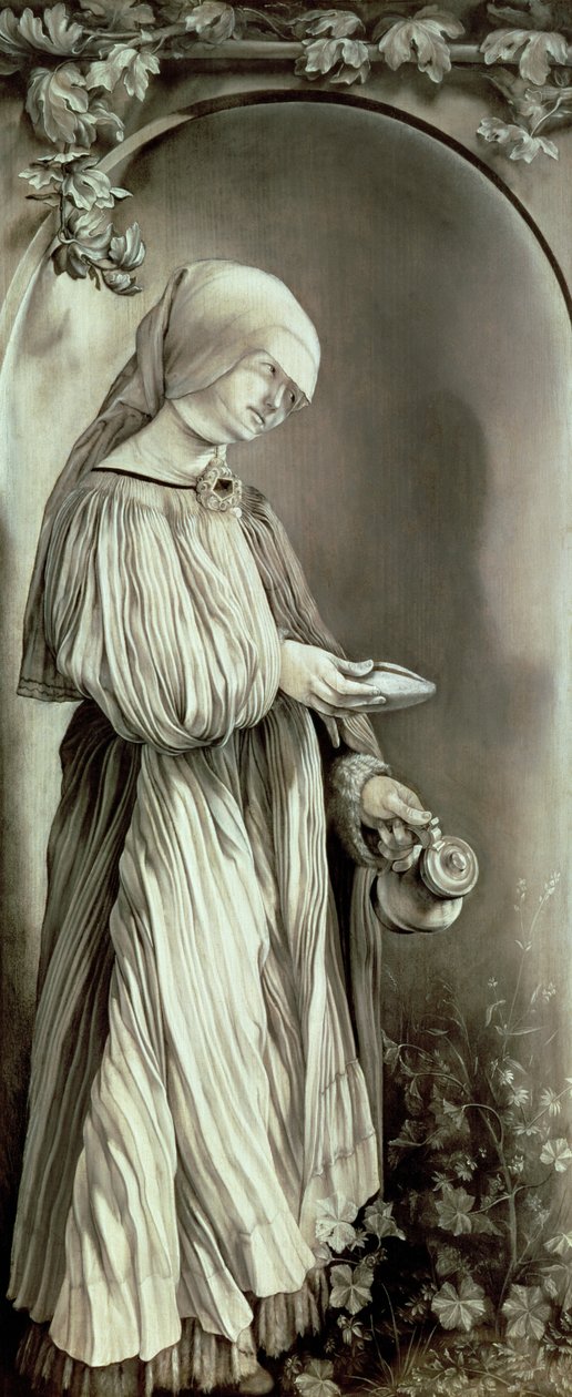 हंगरी का सेंट एलिजाबेथ (1207-31) 1509 (किरकिरा) द्वारा माथियास (c.1480 1528) ग्रुएनवाल्ड