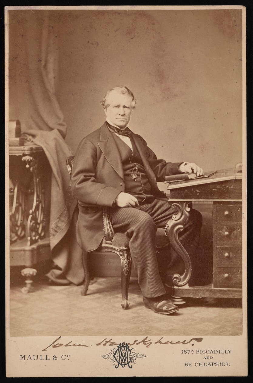 जॉन हॉकशॉ का पोर्ट्रेट 1811-1891, 1876 से पहले। द्वारा मल्ल और सह