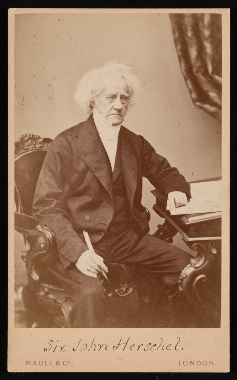 1871 से पहले सर जॉन फ्रेडरिक विलियम हर्शल 1792-1871 का पोर्ट्रेट। द्वारा मल्ल और सह