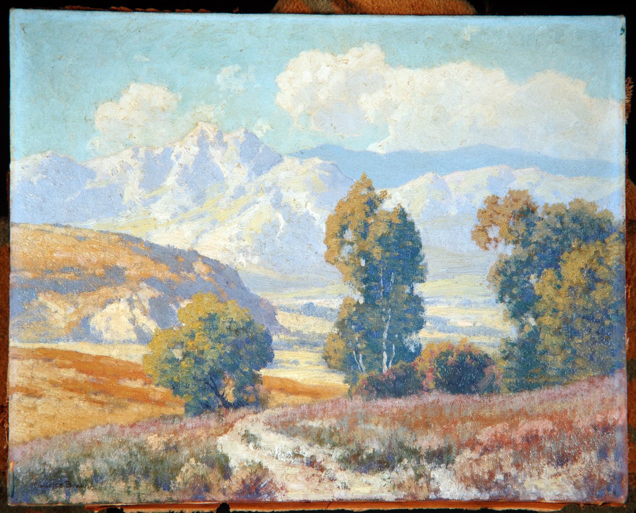 क्यूयामाका पर्वत, c.1920 द्वारा मौरिस ब्रौन