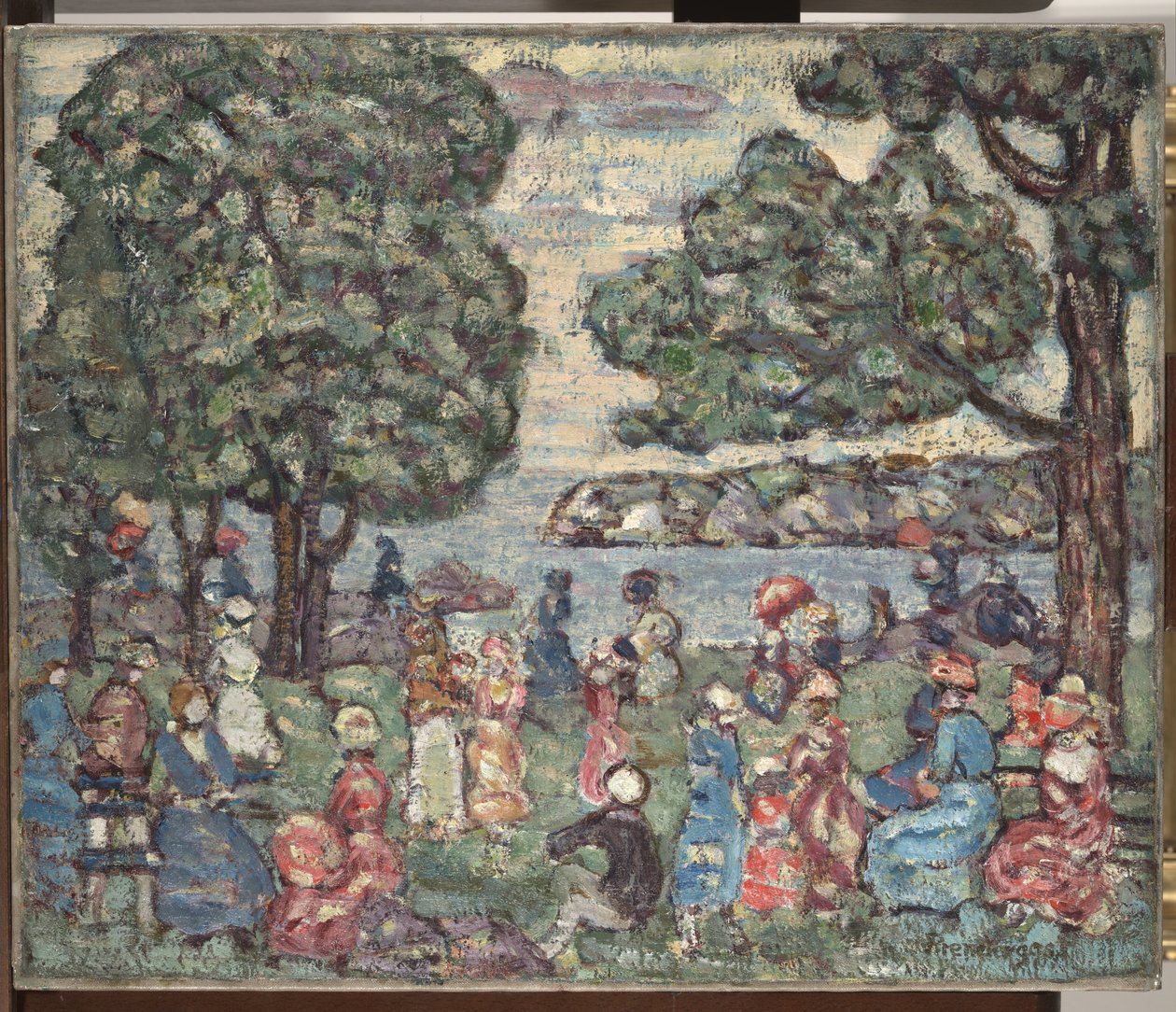 पार्क दृश्य, 1915 द्वारा मौरिस ब्राजील प्रेंडरगैस्ट