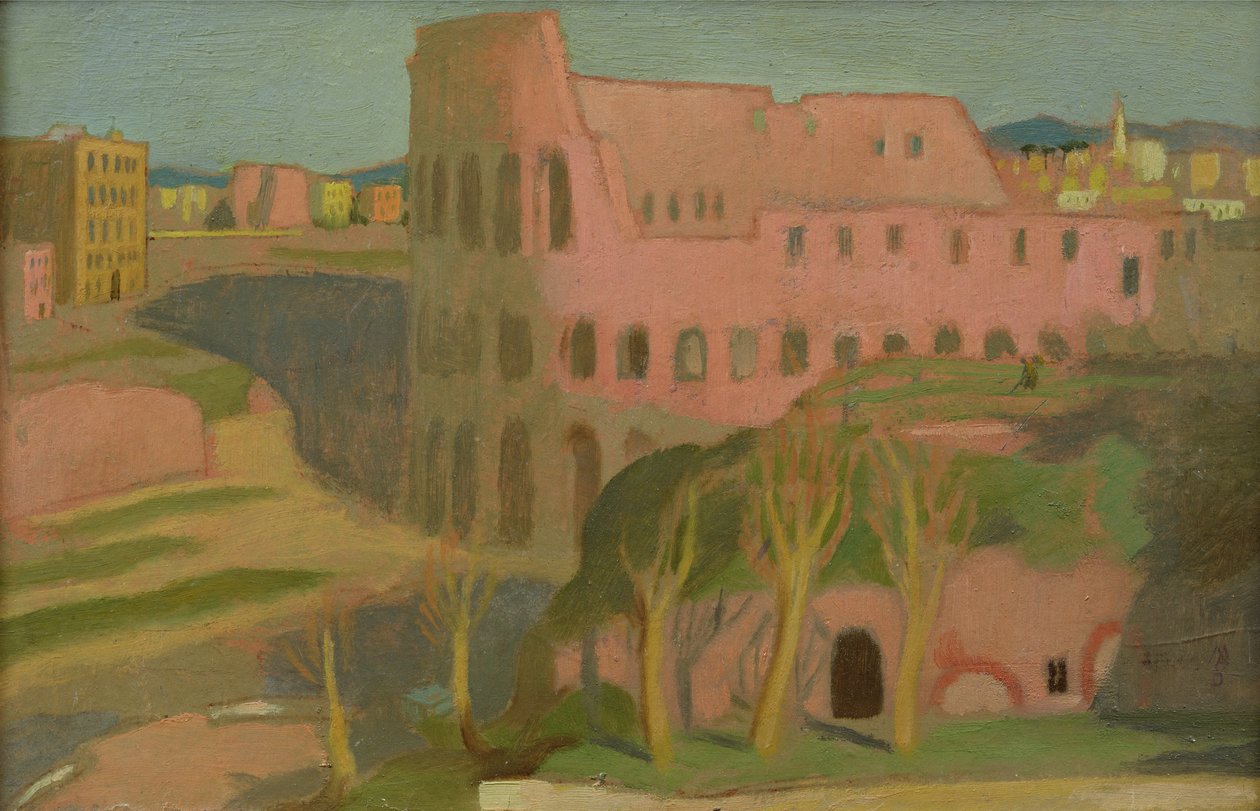 कोलोसियम, c.1898 (कार्ड पर तेल) द्वारा मौरिस डेनिस