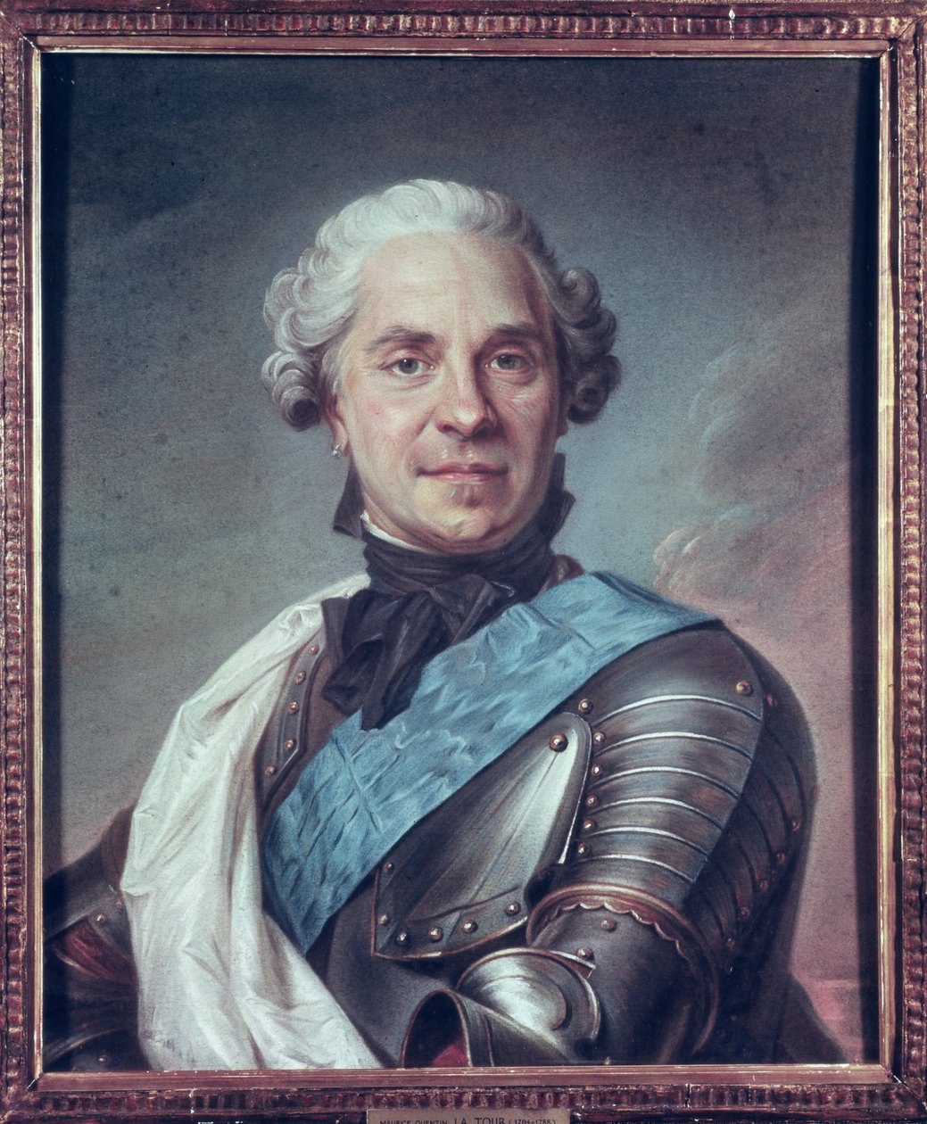 सक्सोनी के मार्शल मौरिस (1696-1750) (कागज पर पेस्टल) द्वारा मौरिस क्वेंटिन डी ला टूर