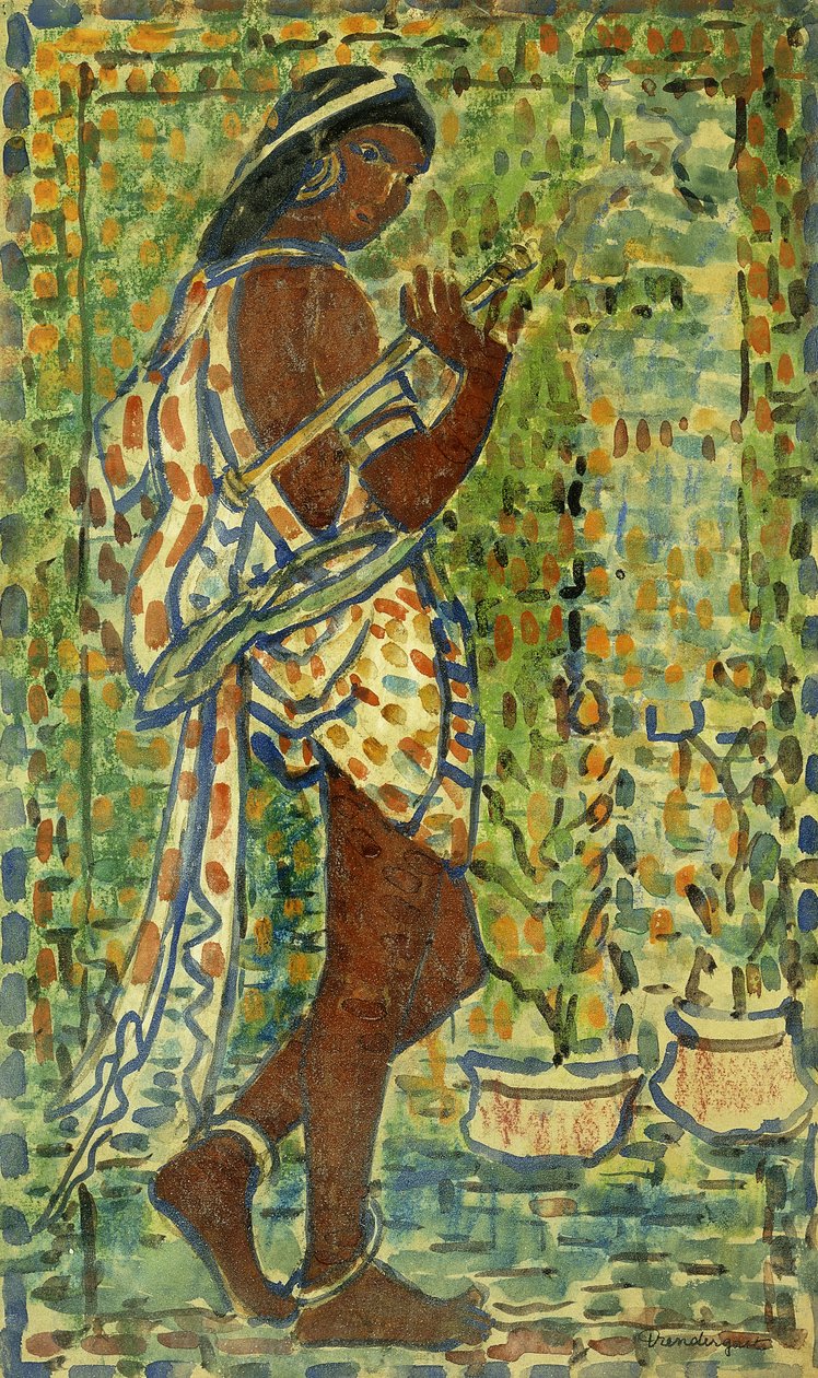 हिंदू नर्तक, c.1910-1913 द्वारा मौरिस ब्राजील प्रेंडरगैस्ट
