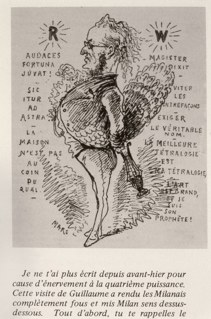 रिचर्ड वैगनर, c.1875 द्वारा मौरिस चार्ल्स मैथ्यू बोनोविसिन