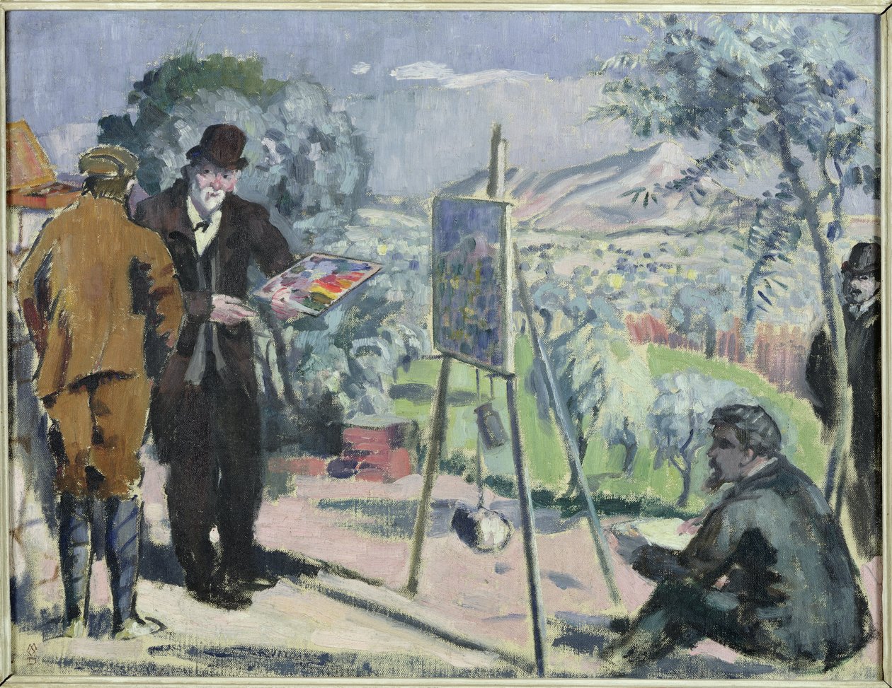 Aix में Cezanne की सभा का दौरा द्वारा मौरिस डेनिस