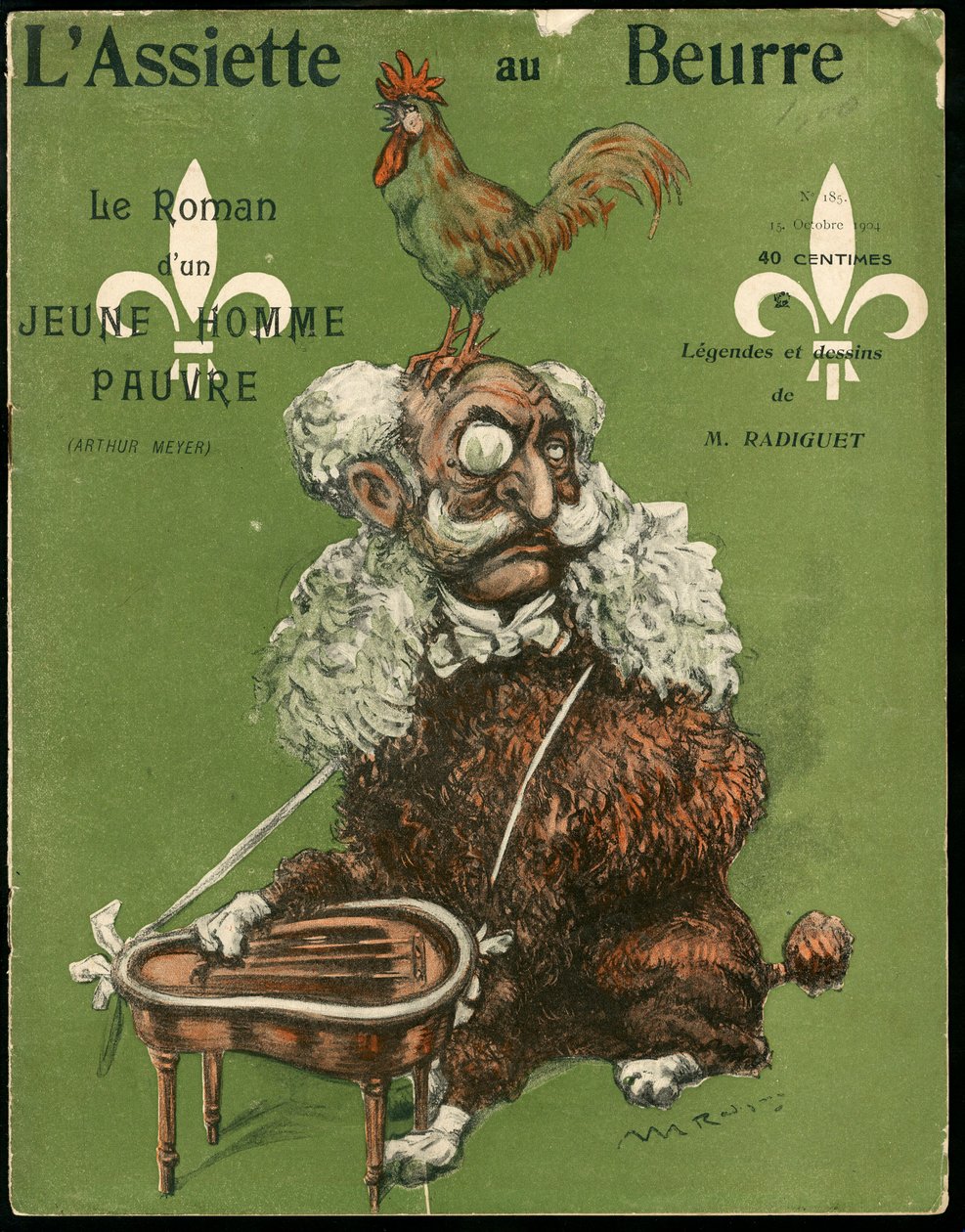 "L'Assiette au Beurre" का कवर, संख्या 185, रंगों में व्यंग्य द्वारा मौरिस रेडिगेट