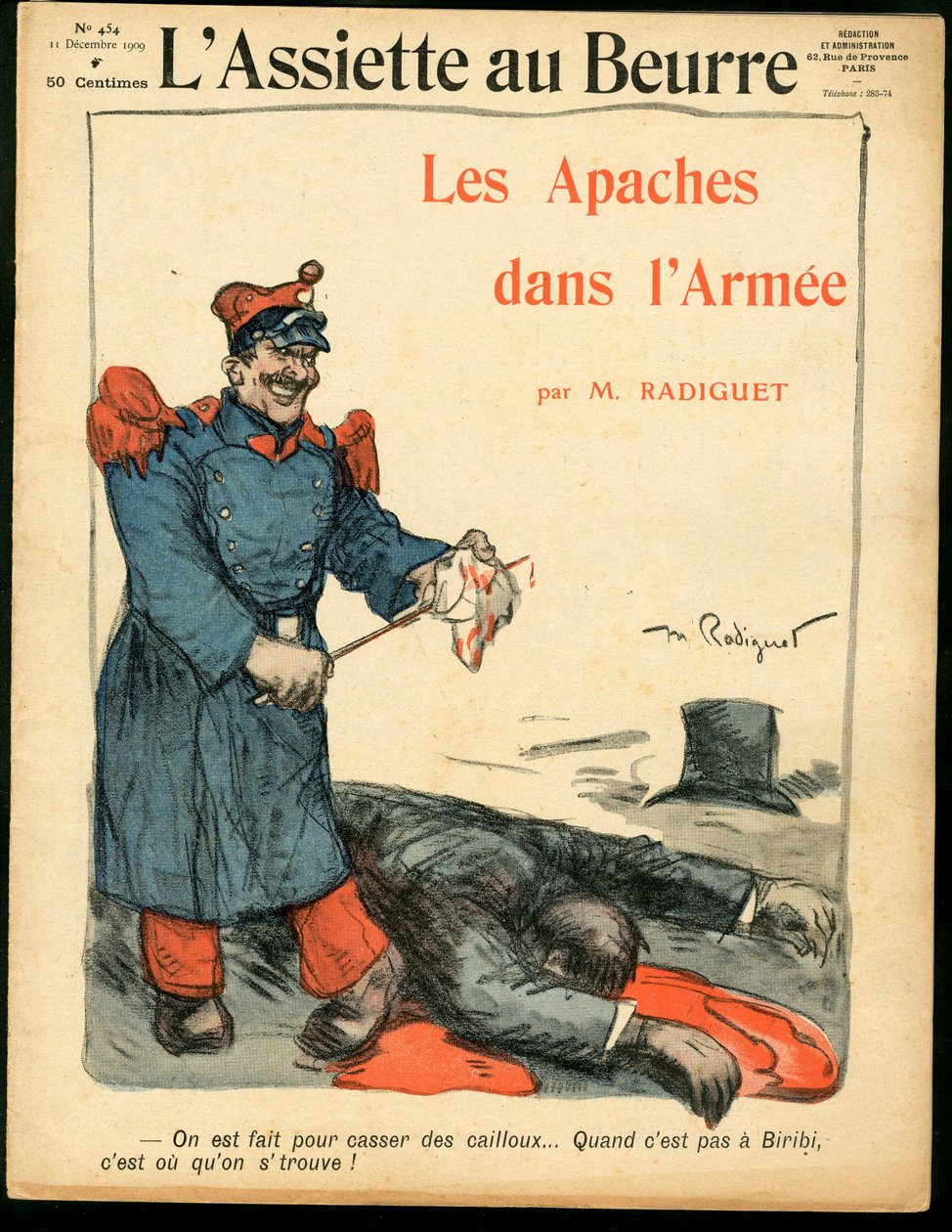 "L'Assiette au Beurre", संख्या 454, रंगों में व्यंग्य का कवर द्वारा मौरिस रेडिगेट