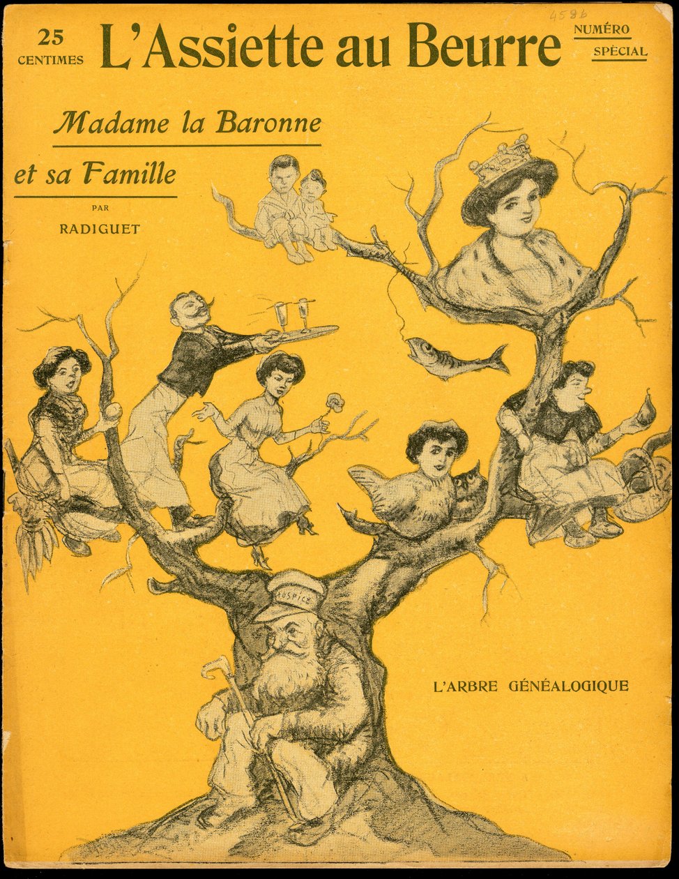 "L'Assiette au Beurre", संख्या 458, रंगों में व्यंग्य का कवर द्वारा मौरिस रेडिगेट