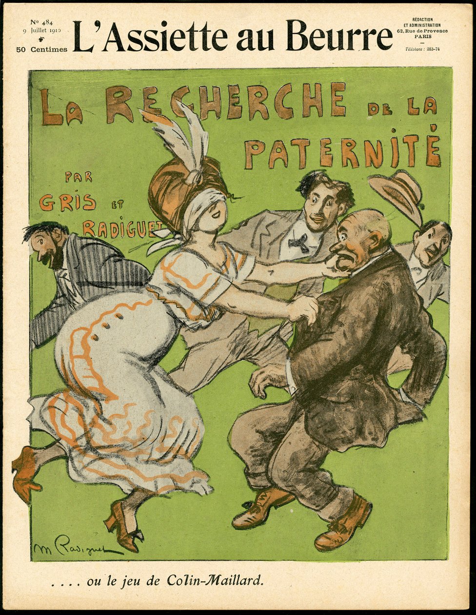 "L'Assiette au Beurre" का कवर, नंबर 484, रंगों में व्यंग्य द्वारा मौरिस रेडिगेट
