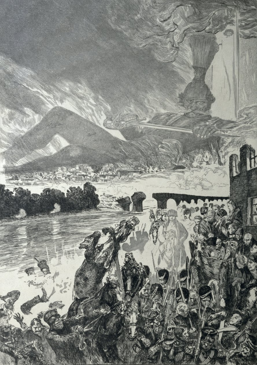 युद्ध, 1910 (एक्वाटिंट एनग्रेविंग) द्वारा मैक्स क्लिंगर