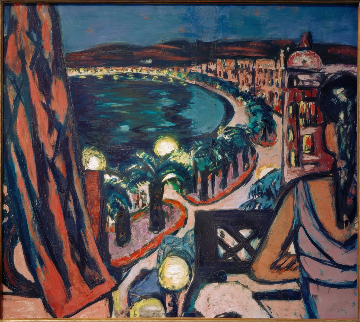 Promenade des Anglais (रात में होटल से अच्छा) द्वारा मैक्स बेकमैन