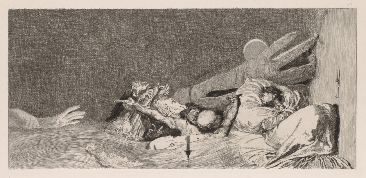 ए ग्लोव: चिंता, 1880। द्वारा मैक्स क्लिंगर