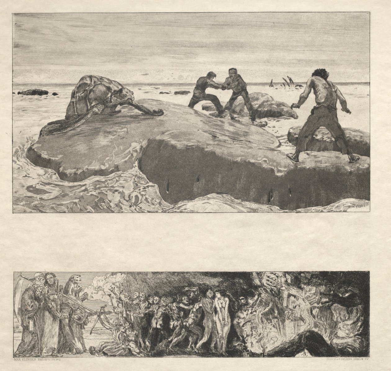 Vom Tode I, Opus II, 1889 No. 2। द्वारा मैक्स क्लिंगर