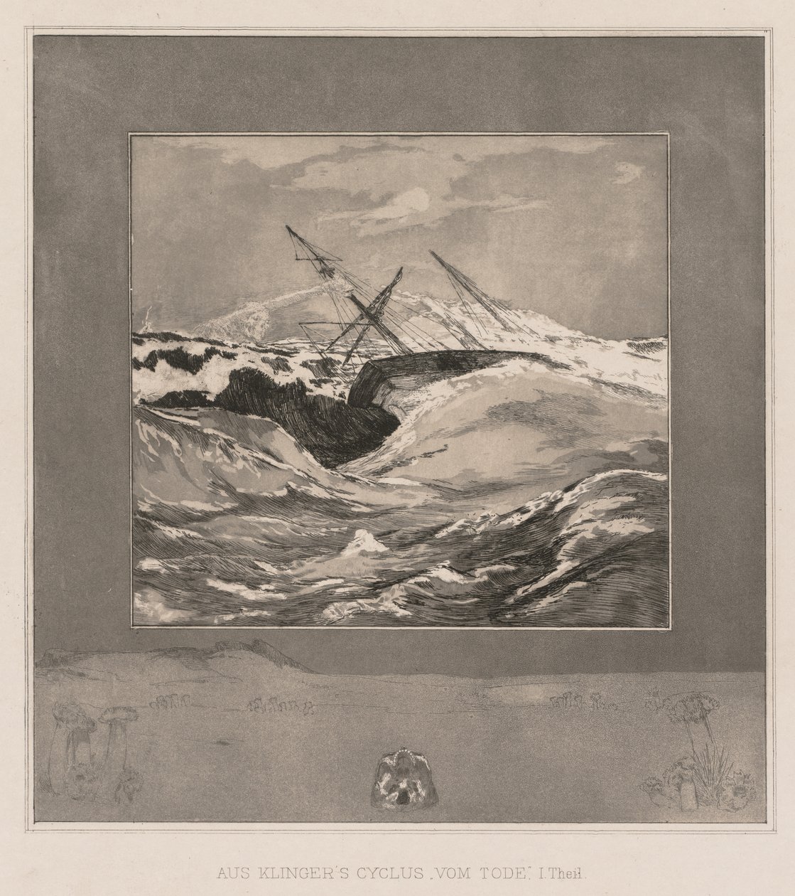 Vom Tode I Opus II, 1889, नहीं। 3। द्वारा मैक्स क्लिंगर