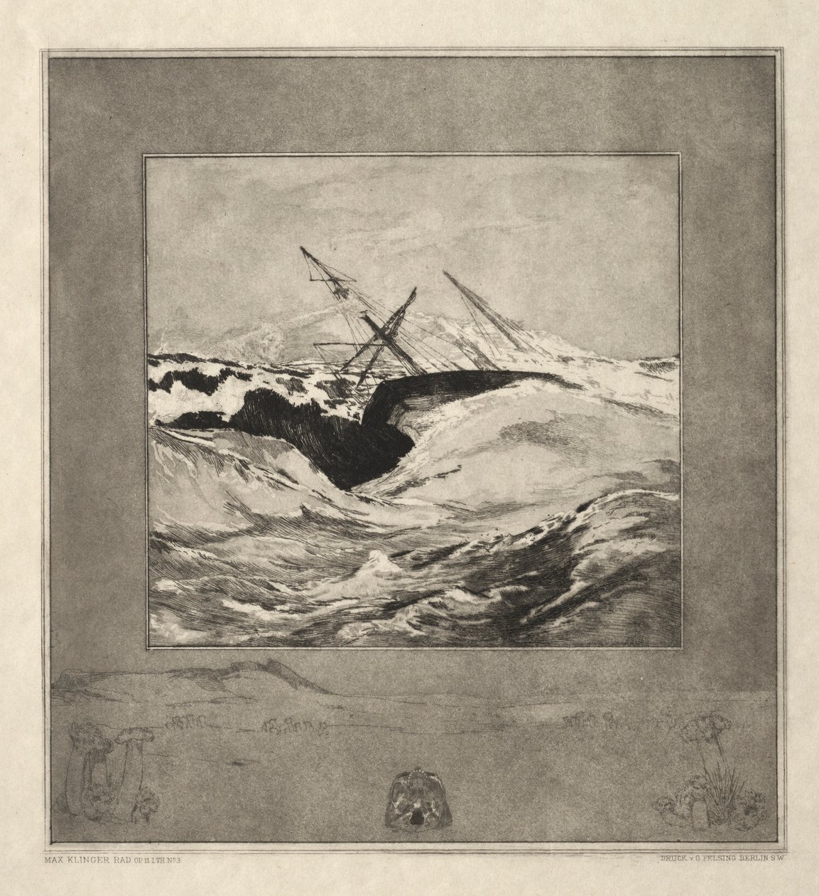 Vom Tode I, Opus II, 1889 No. 3। द्वारा मैक्स क्लिंगर