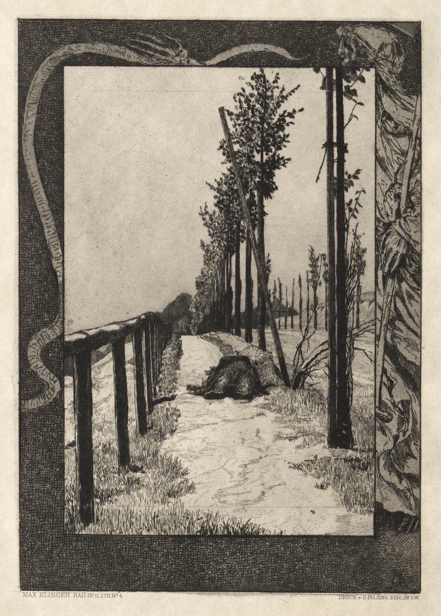 Vom Tode I, Opus II, 1889 No. 4। द्वारा मैक्स क्लिंगर