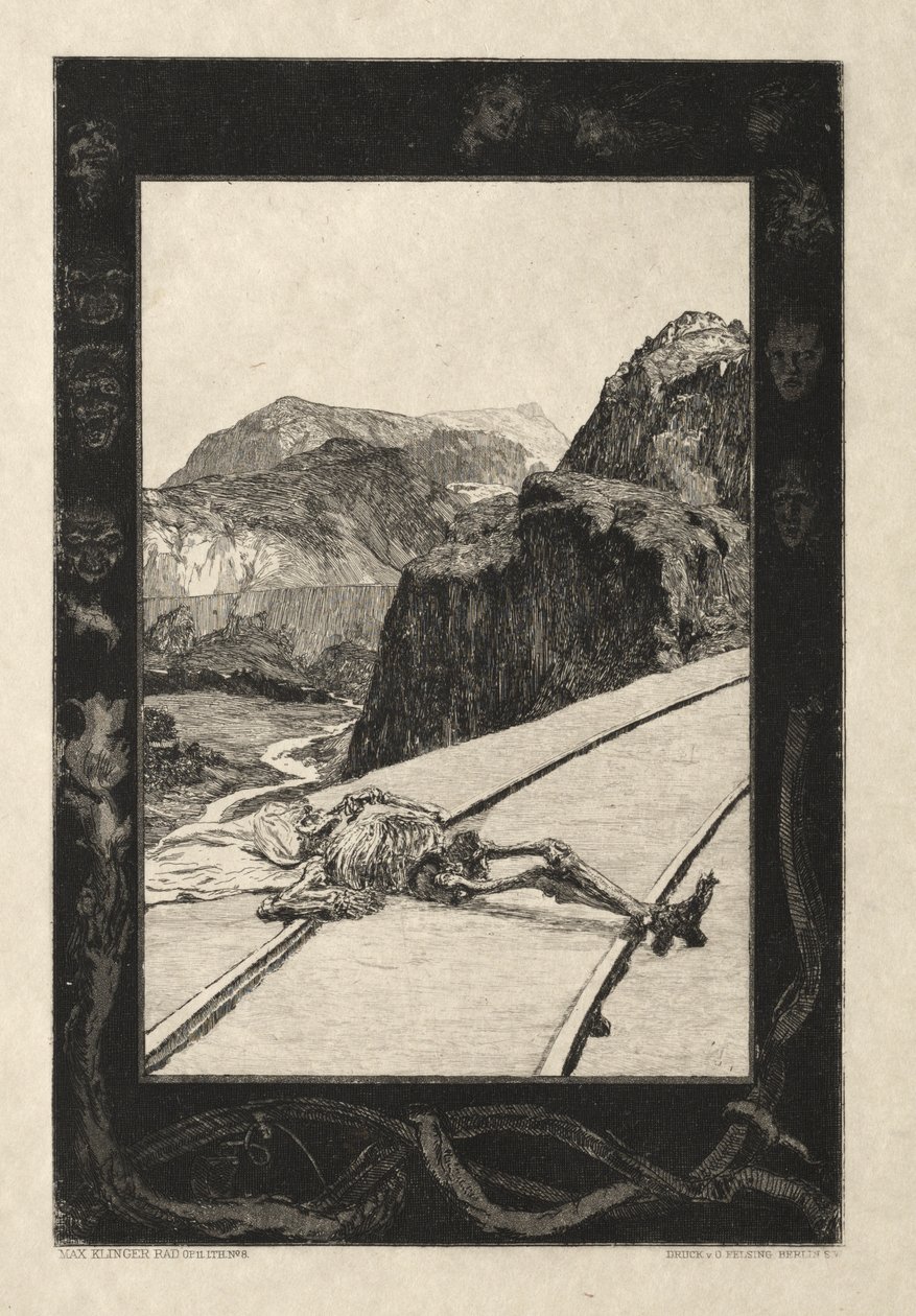 Vom Tode I, Opus II, 1889 No. 8। द्वारा मैक्स क्लिंगर