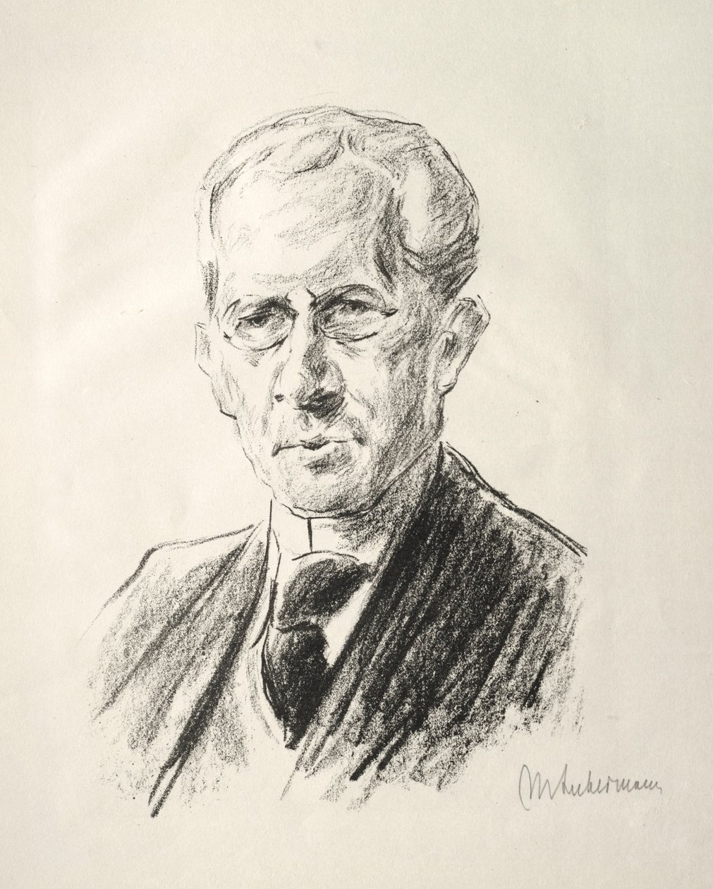 Arno लकड़ी फ़ोल्डर: पोर्ट्रेट Arno Holz, 1923। द्वारा मैक्स लिबरमैन
