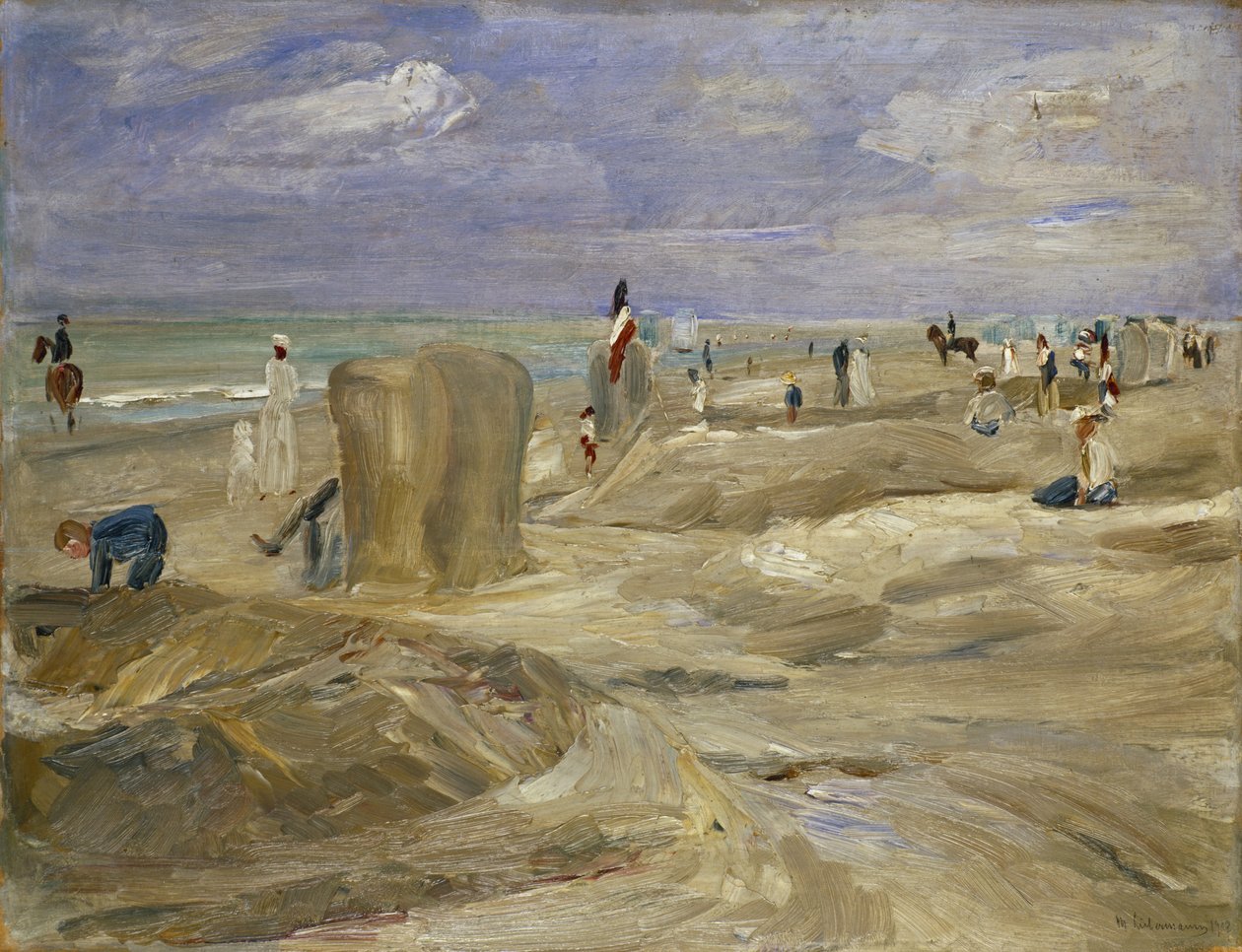 Noordwijk में समुद्र तट द्वारा मैक्स लिबरमैन