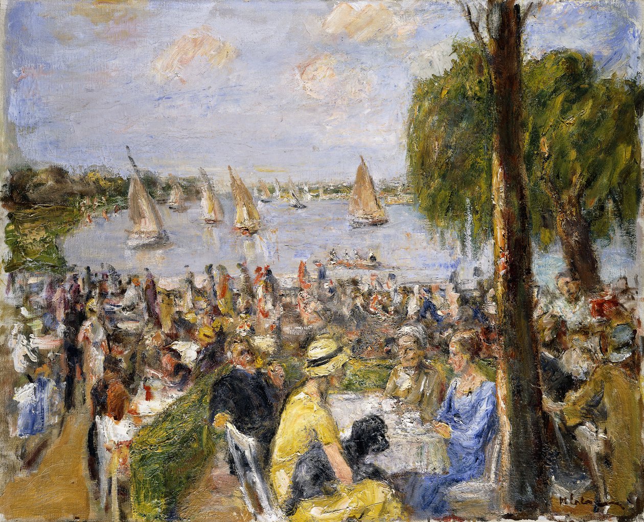 Wannsee द्वारा गार्डन कैफे; Wannsee में गार्डन कैफे, द्वारा मैक्स लिबरमैन