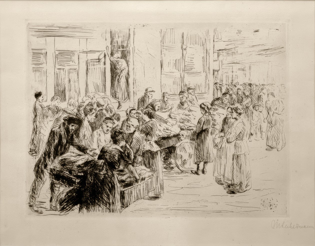 एम्स्टर्डम में यहूदी क्वार्टर से M.Liebermann, कार्ट व्यापार द्वारा मैक्स लिबरमैन