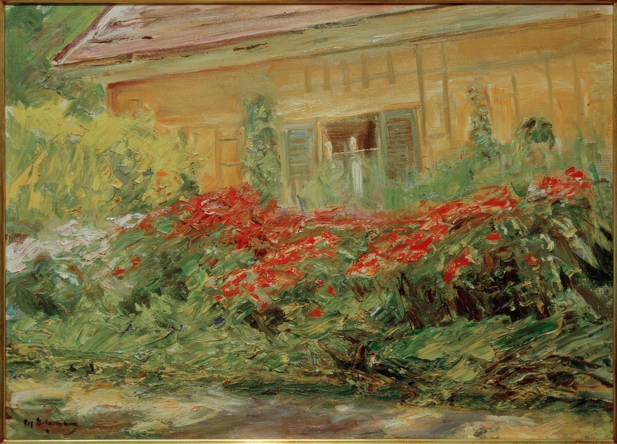 उत्तर में M.Liebermann, Blumenstauden am Gärtnerhäuschen द्वारा मैक्स लिबरमैन