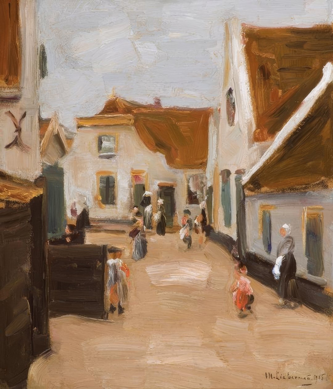 M.Liebermann, Noordwijk में गांव की सड़क द्वारा मैक्स लिबरमैन
