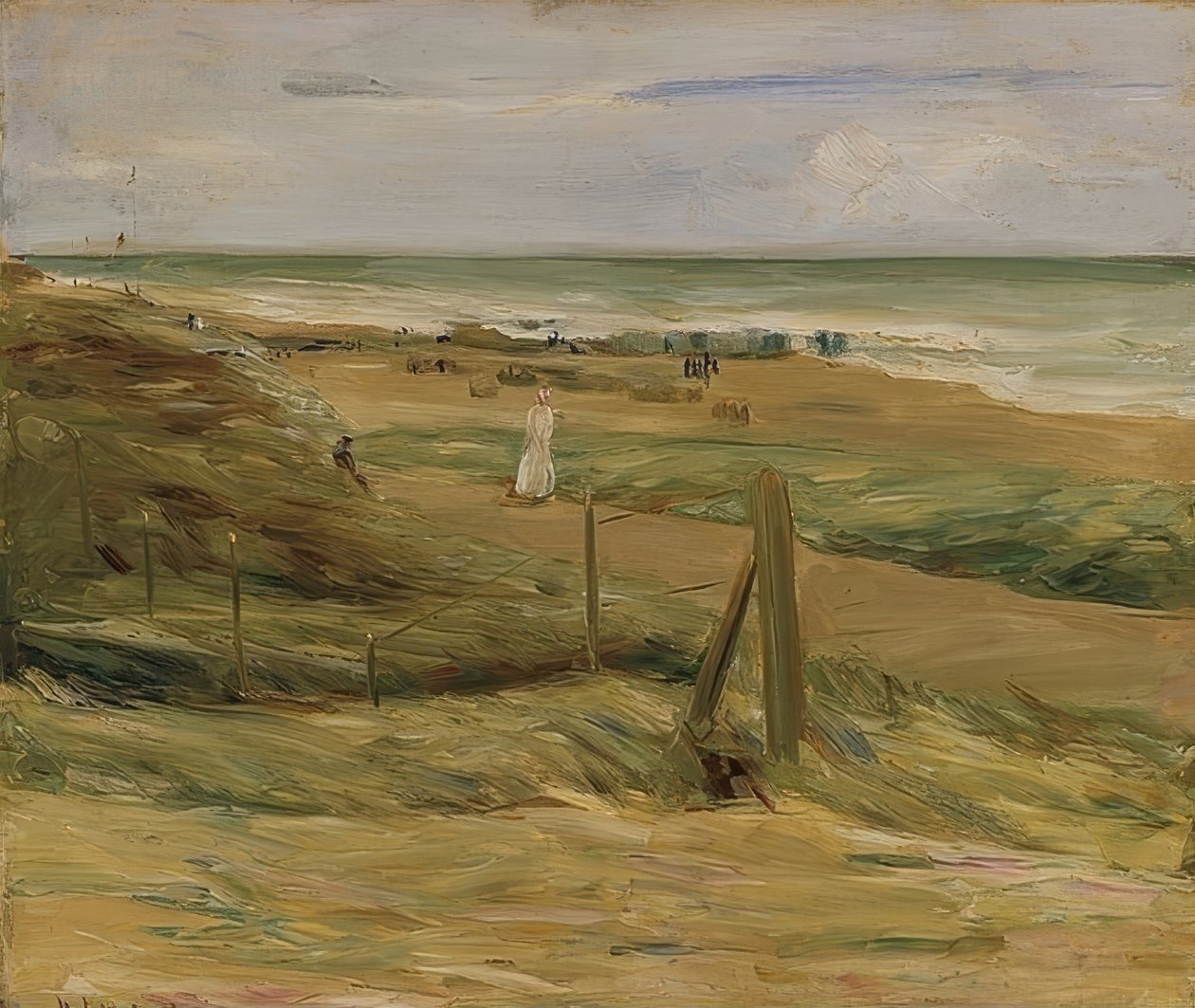Noordwijk पर टिब्बा में प्रोमेनेड। 1908 द्वारा मैक्स लिबरमैन
