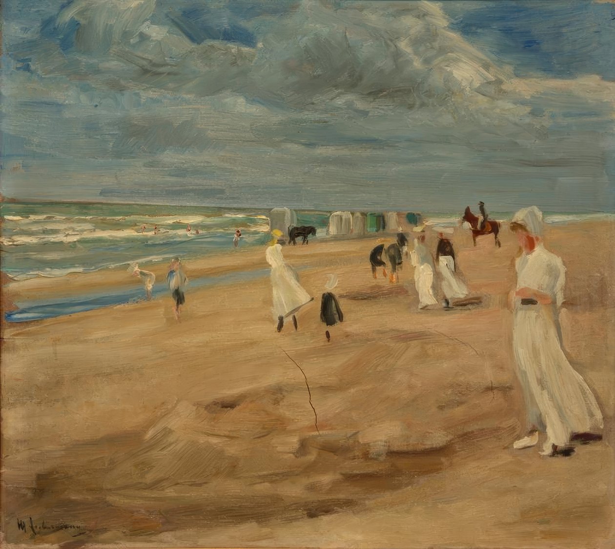 Noordwijk में समुद्र तट द्वारा मैक्स लिबरमैन