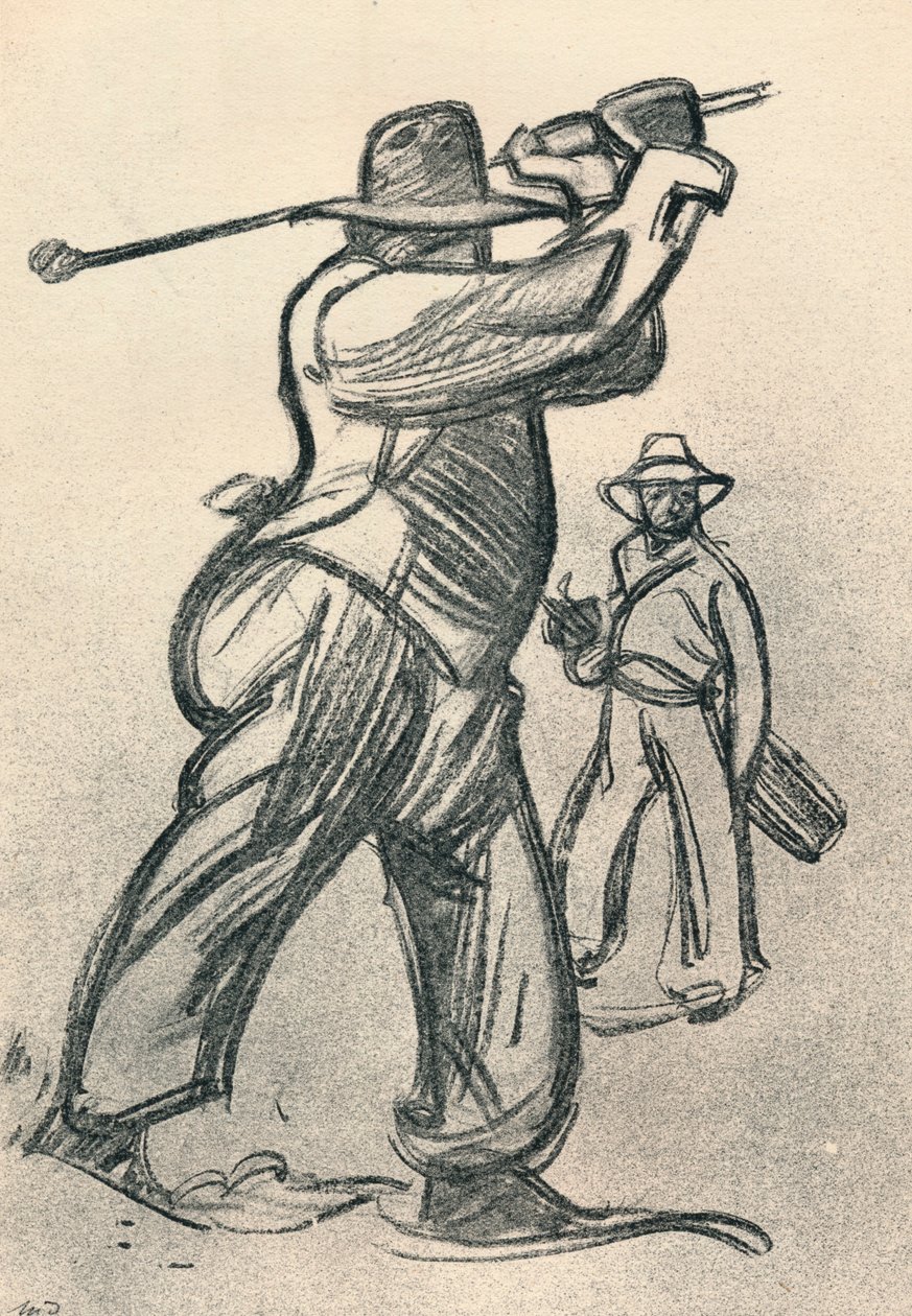 द गोल्फ प्लेयर, c1920, 1923 द्वारा मैक्सिम पियरे जूल्स डेथोमास