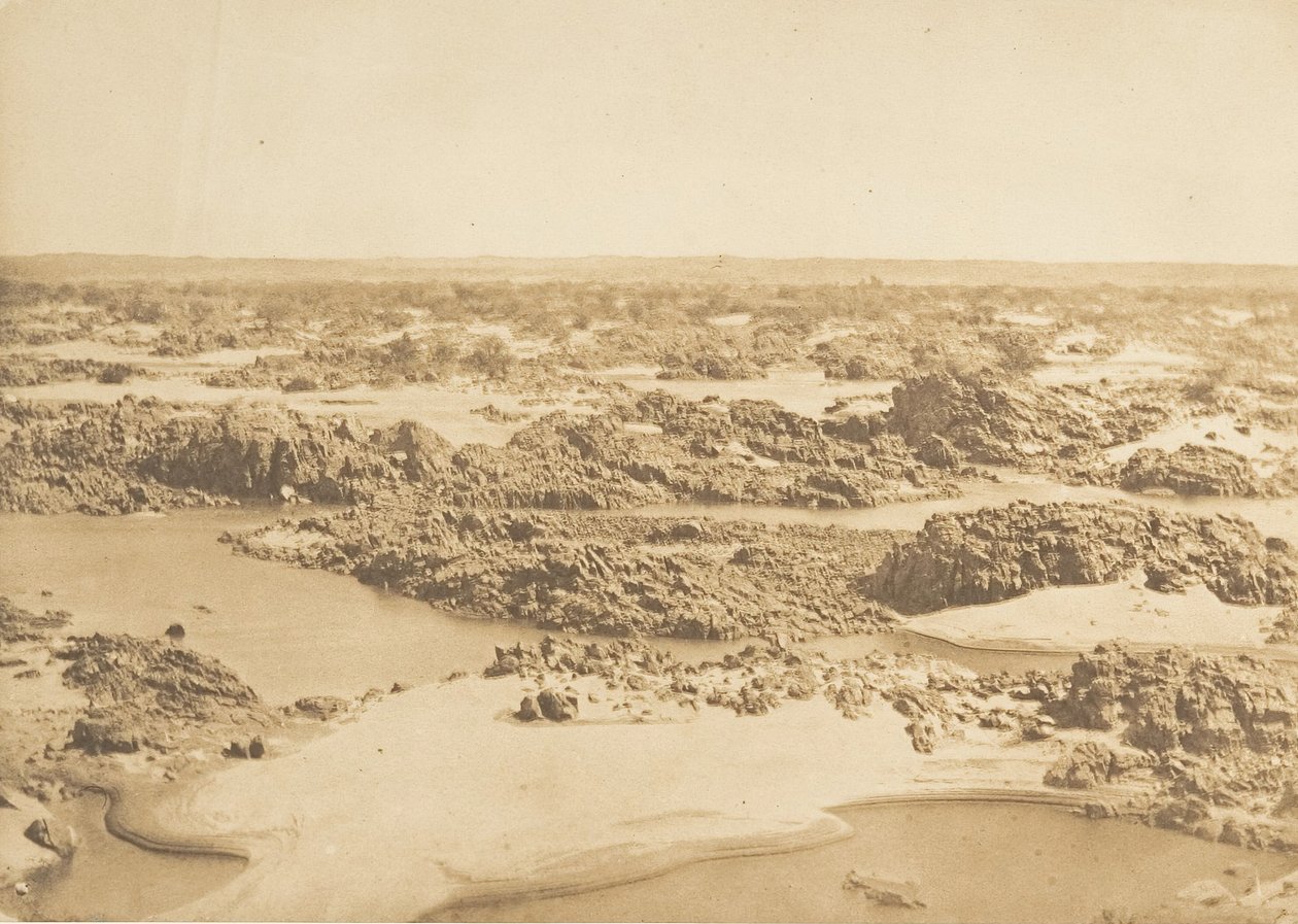 बतू-एल-हजर। द्वितीय मोतियाबिंद, मार्च 1850 में लिया गया दृश्य। द्वारा मैक्सिम डू कैंप