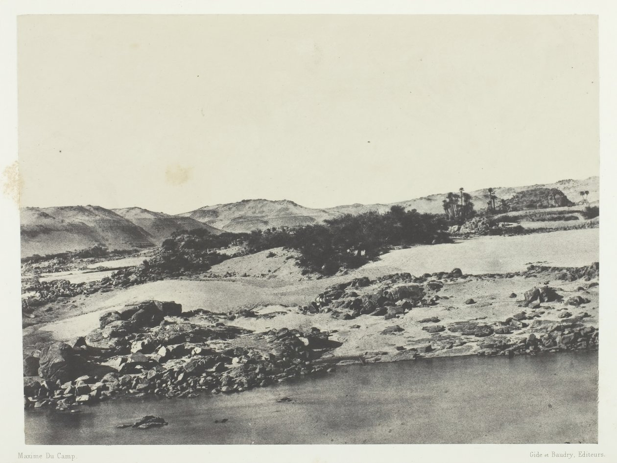 प्रथम मोतियाबिंद, ऊपरी मिस्र, 184951 में प्रवेश, 1852 मुद्रित। द्वारा मैक्सिम डू कैंप