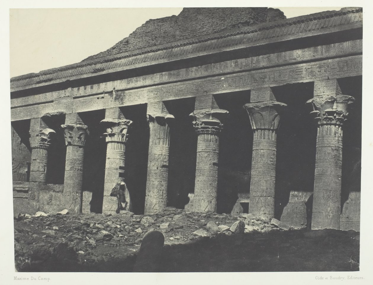 फिलो में आइसिस का महान मंदिर, ओरिएंटल गैलरी, नूबिया, 184951, 1852 मुद्रित। द्वारा मैक्सिम डू कैंप